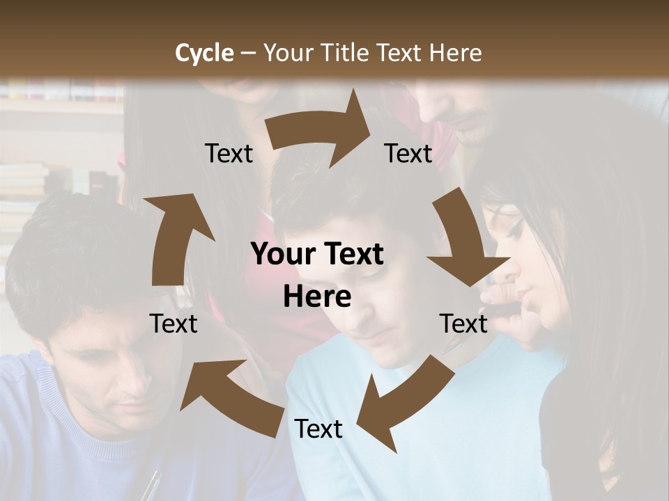 Friend Writing Happy PowerPoint Template