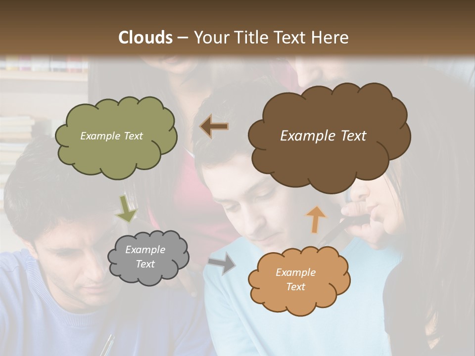 Friend Writing Happy PowerPoint Template