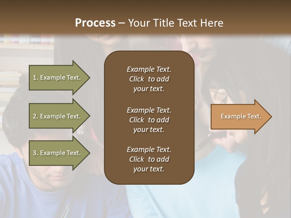 Friend Writing Happy PowerPoint Template