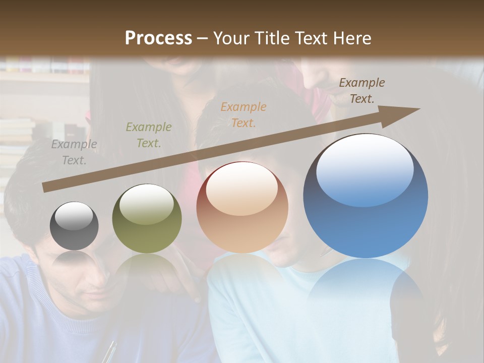 Friend Writing Happy PowerPoint Template