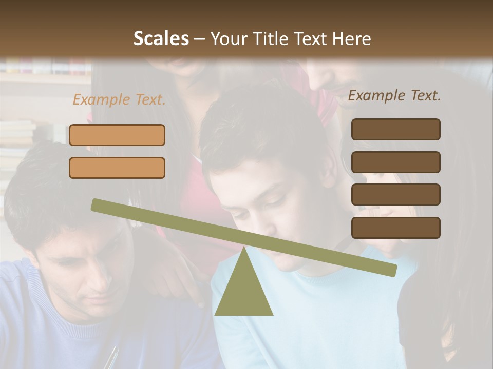 Friend Writing Happy PowerPoint Template
