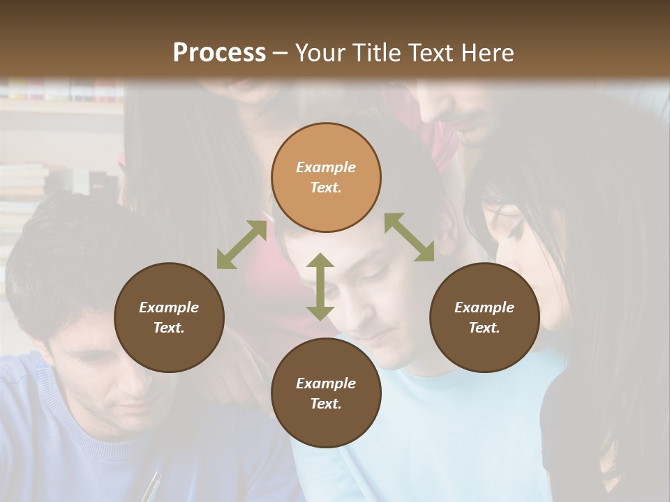 Friend Writing Happy PowerPoint Template