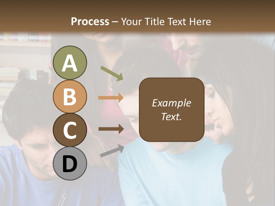 Friend Writing Happy PowerPoint Template