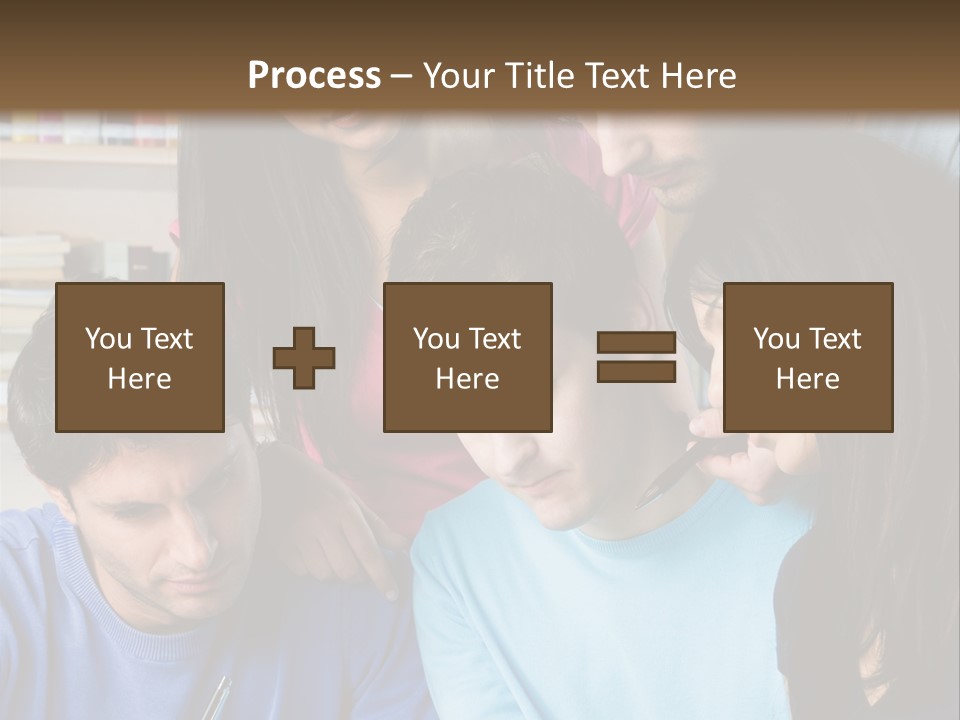 Friend Writing Happy PowerPoint Template