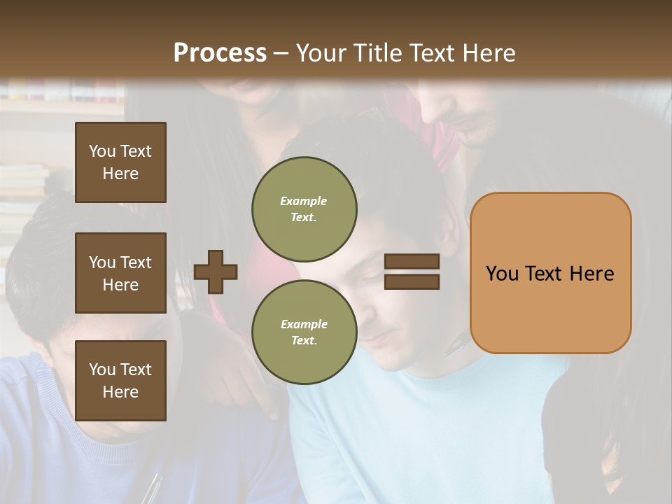 Friend Writing Happy PowerPoint Template
