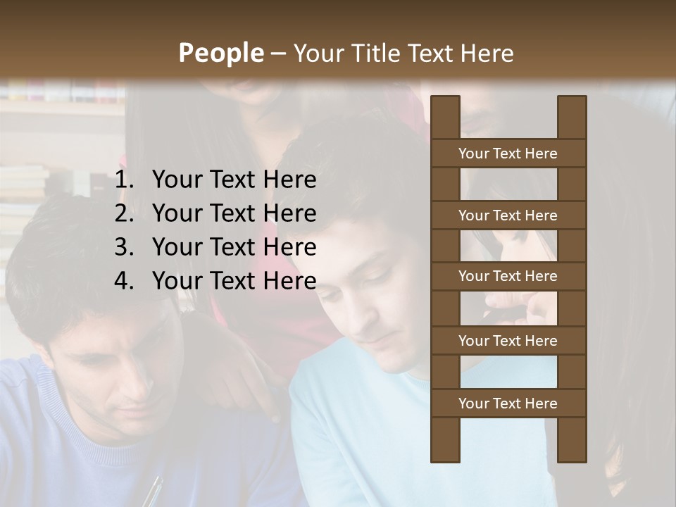 Friend Writing Happy PowerPoint Template