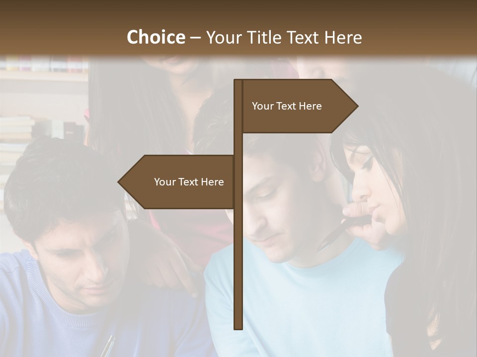 Friend Writing Happy PowerPoint Template