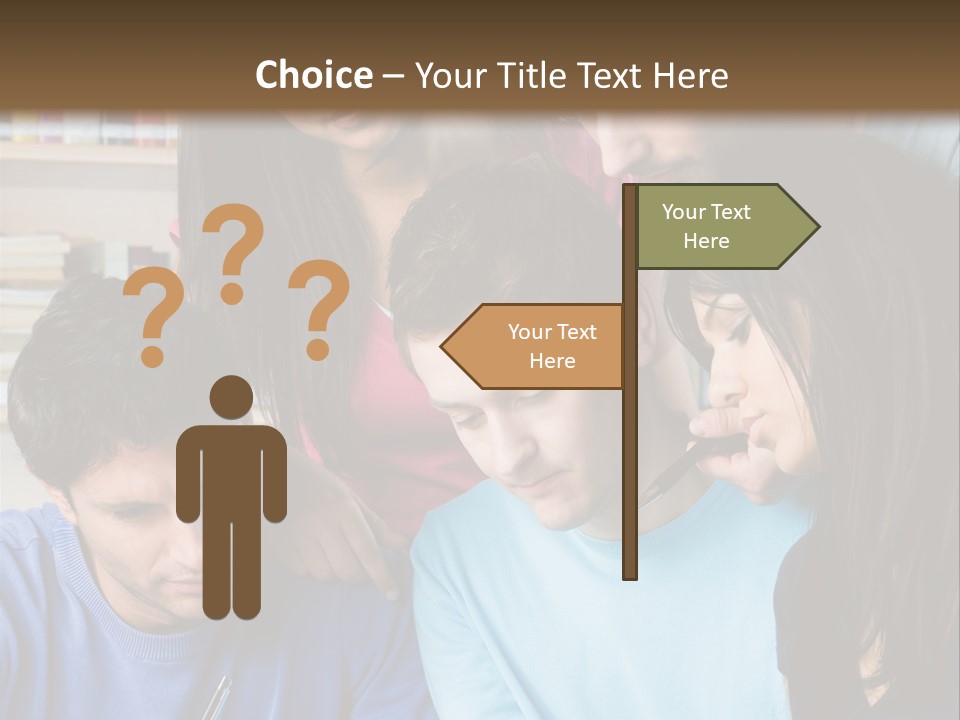 Friend Writing Happy PowerPoint Template