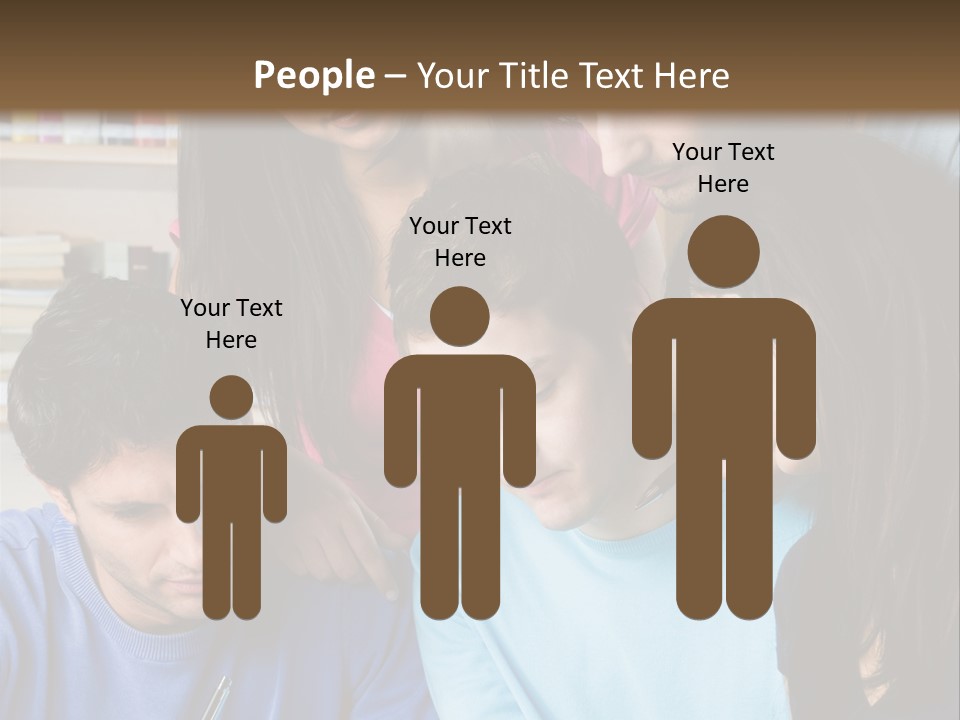 Friend Writing Happy PowerPoint Template