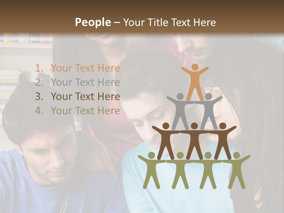 Friend Writing Happy PowerPoint Template