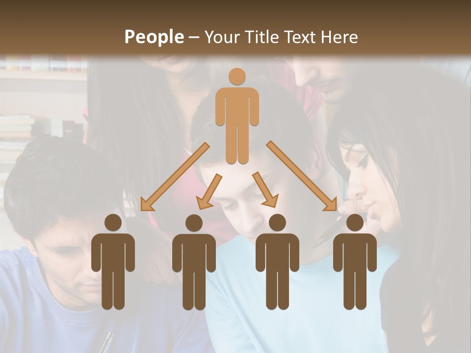 Friend Writing Happy PowerPoint Template