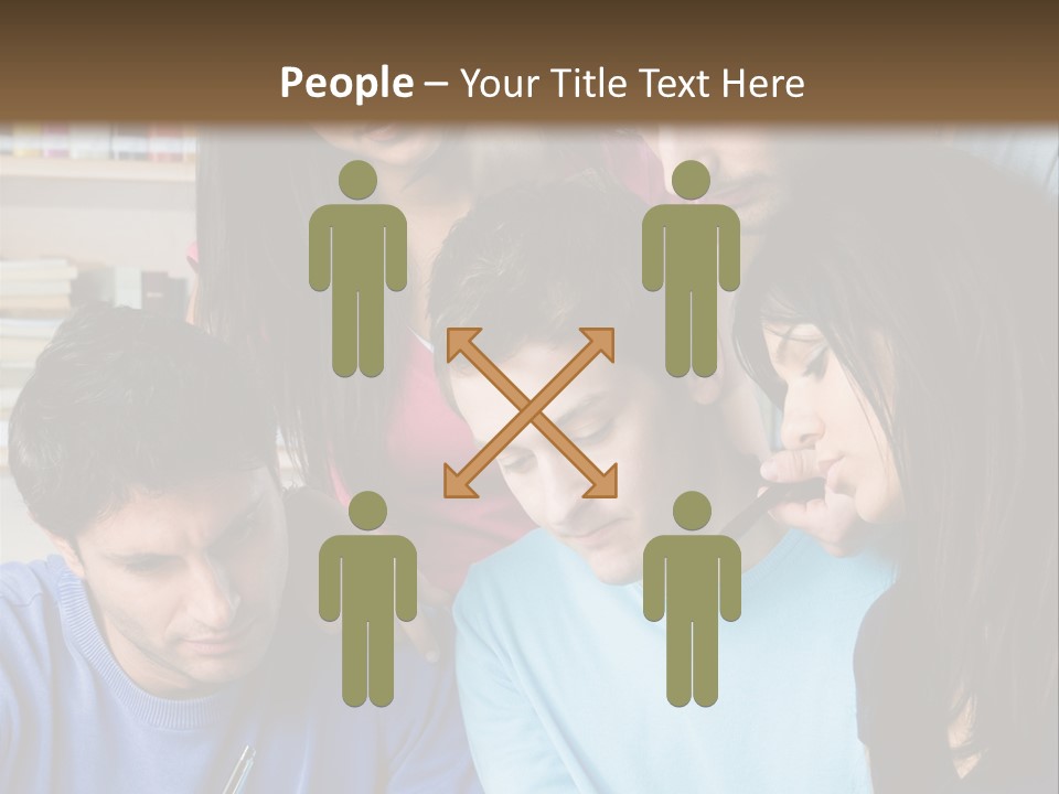 Friend Writing Happy PowerPoint Template