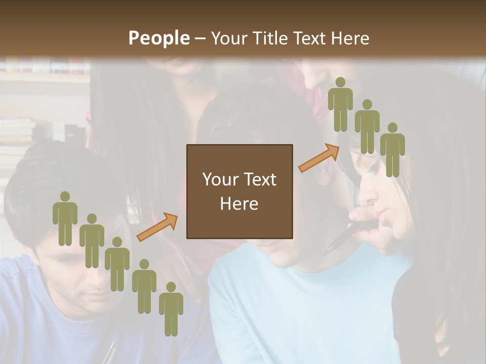 Friend Writing Happy PowerPoint Template