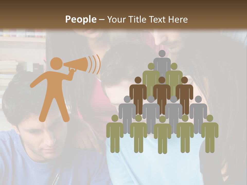 Friend Writing Happy PowerPoint Template