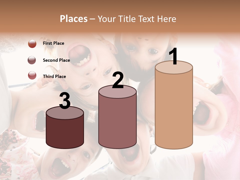 Company Children Happiness PowerPoint Template