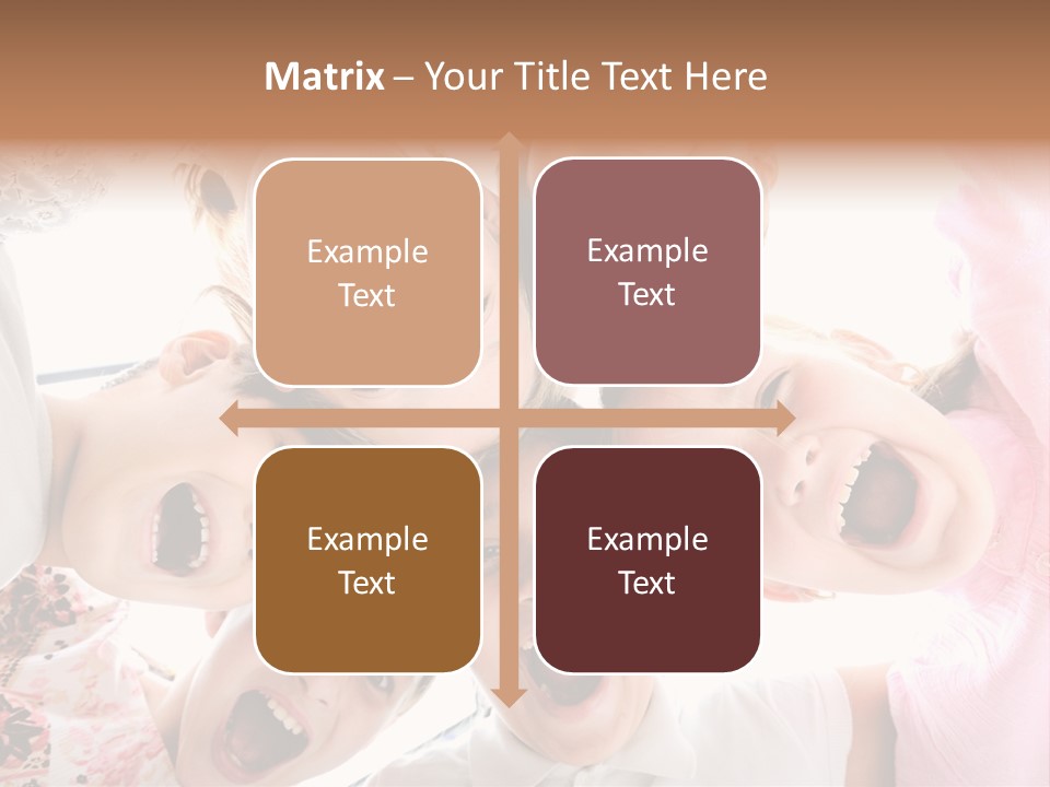 Company Children Happiness PowerPoint Template