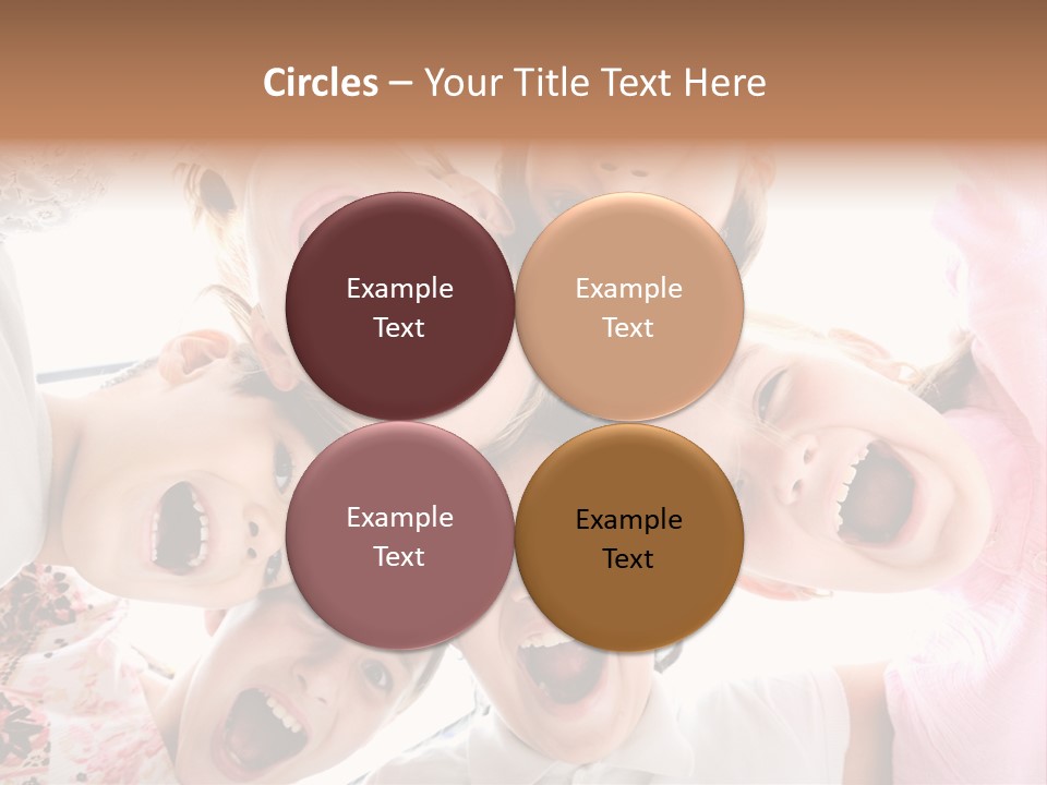 Company Children Happiness PowerPoint Template