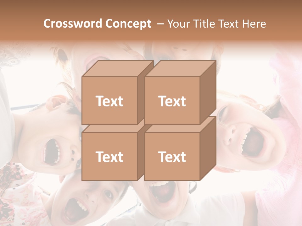 Company Children Happiness PowerPoint Template