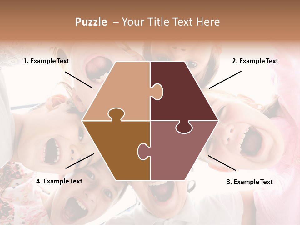 Company Children Happiness PowerPoint Template