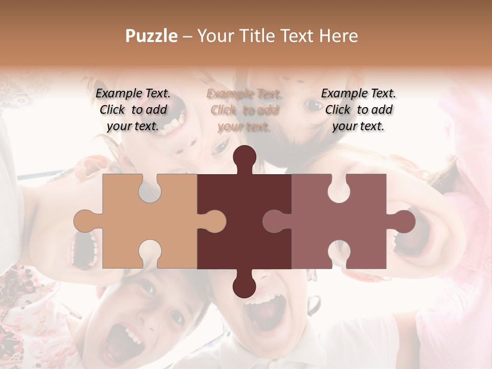 Company Children Happiness PowerPoint Template