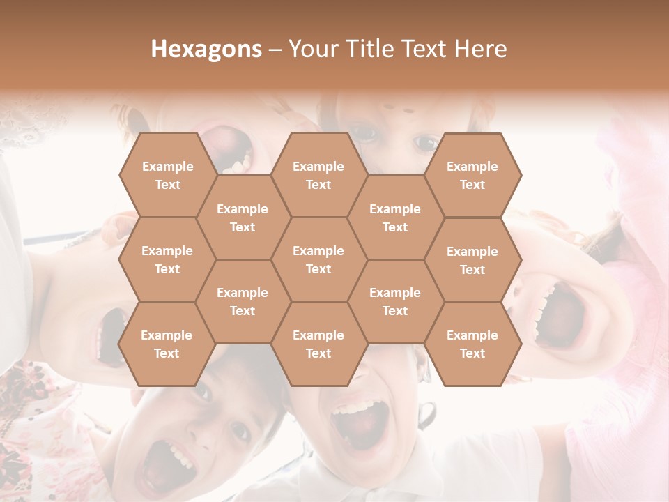 Company Children Happiness PowerPoint Template