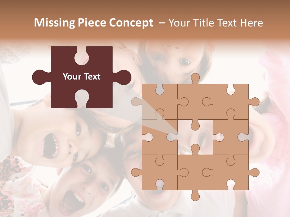 Company Children Happiness PowerPoint Template