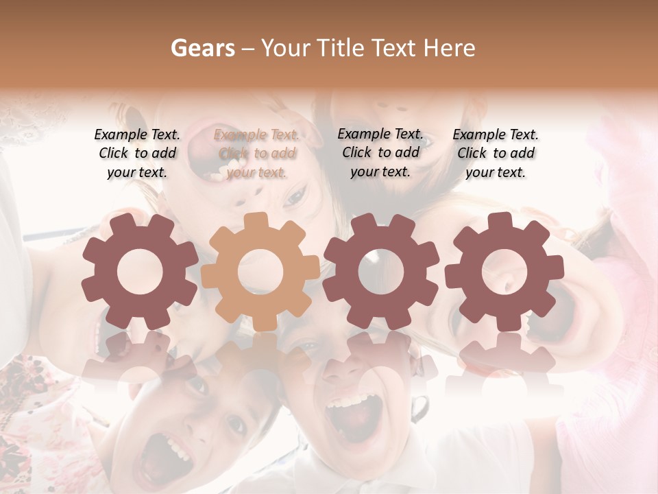 Company Children Happiness PowerPoint Template