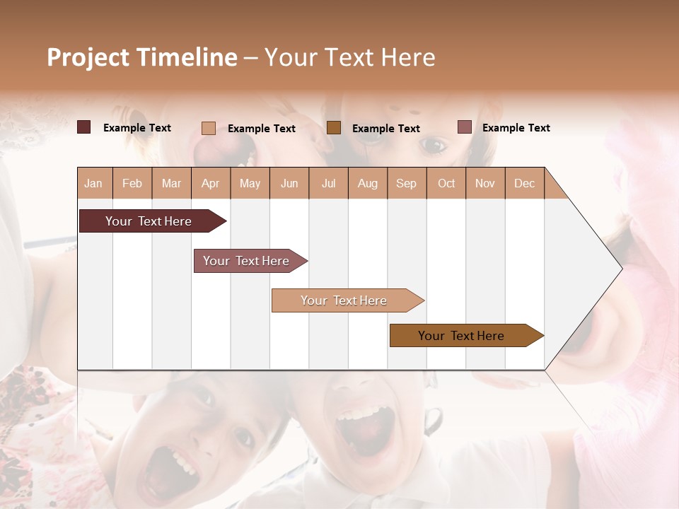Company Children Happiness PowerPoint Template
