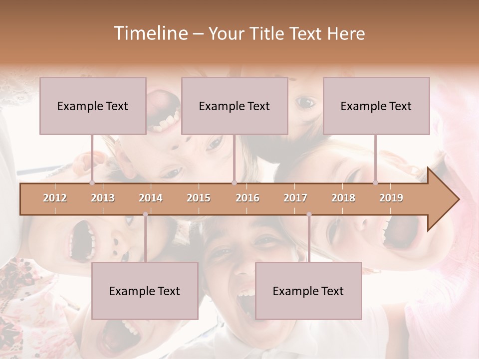 Company Children Happiness PowerPoint Template