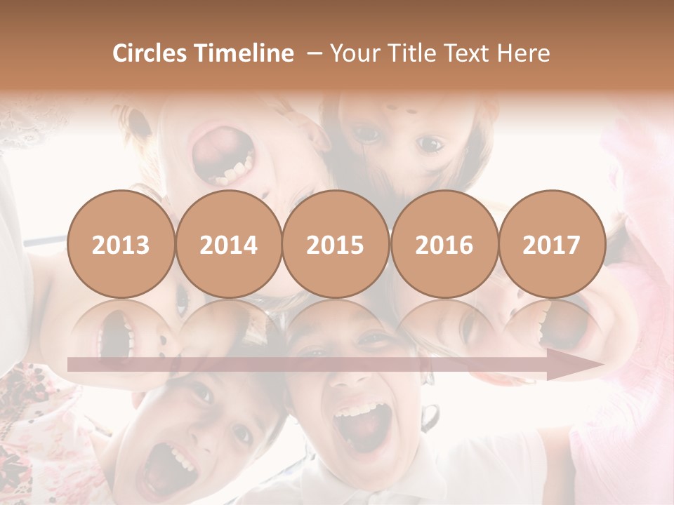 Company Children Happiness PowerPoint Template