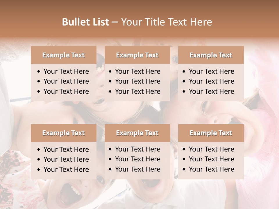 Company Children Happiness PowerPoint Template