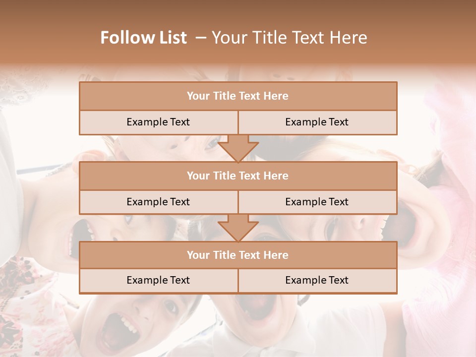 Company Children Happiness PowerPoint Template