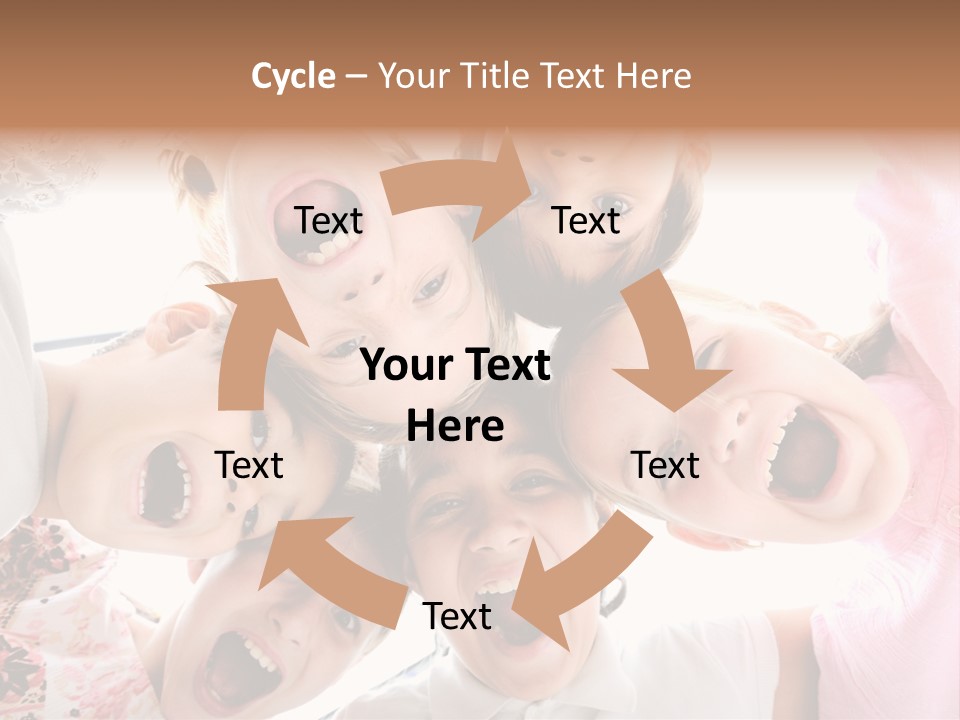 Company Children Happiness PowerPoint Template