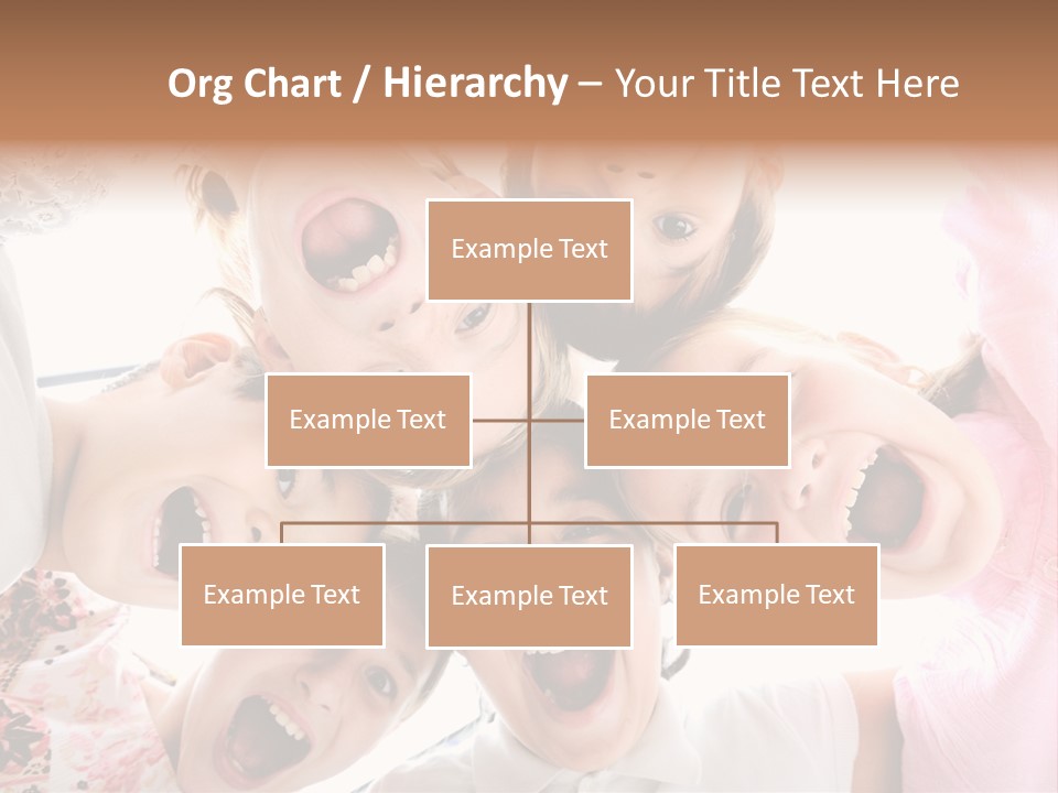 Company Children Happiness PowerPoint Template