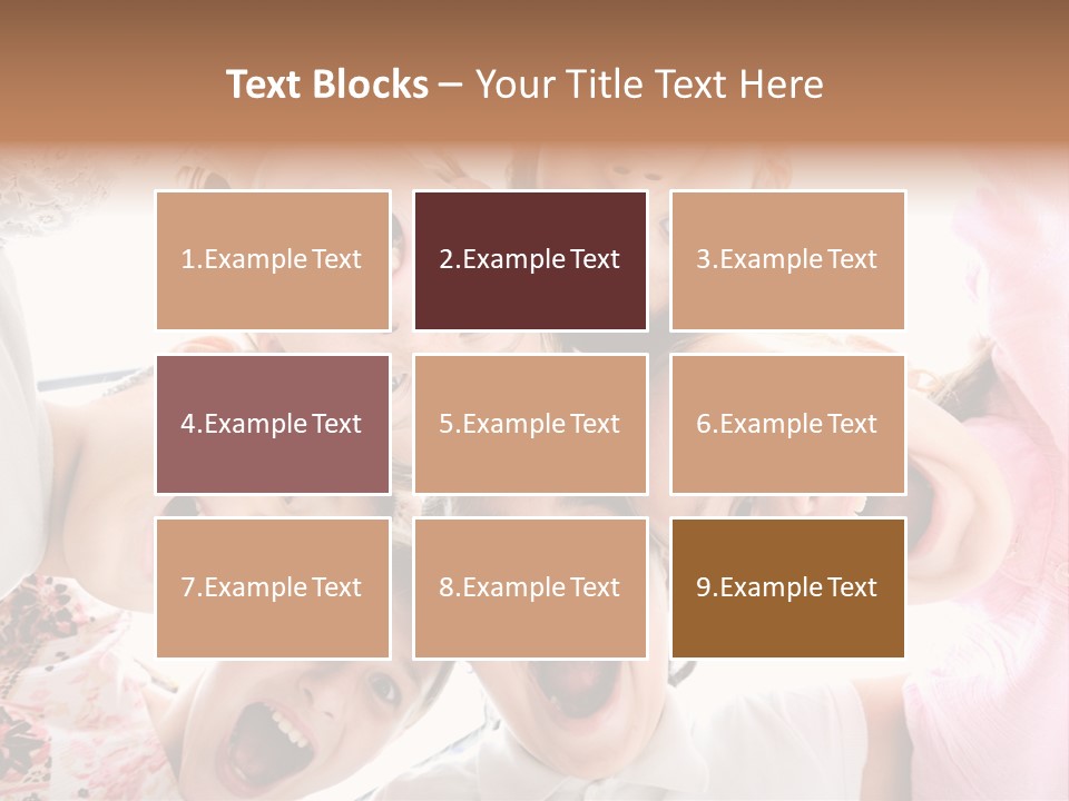 Company Children Happiness PowerPoint Template