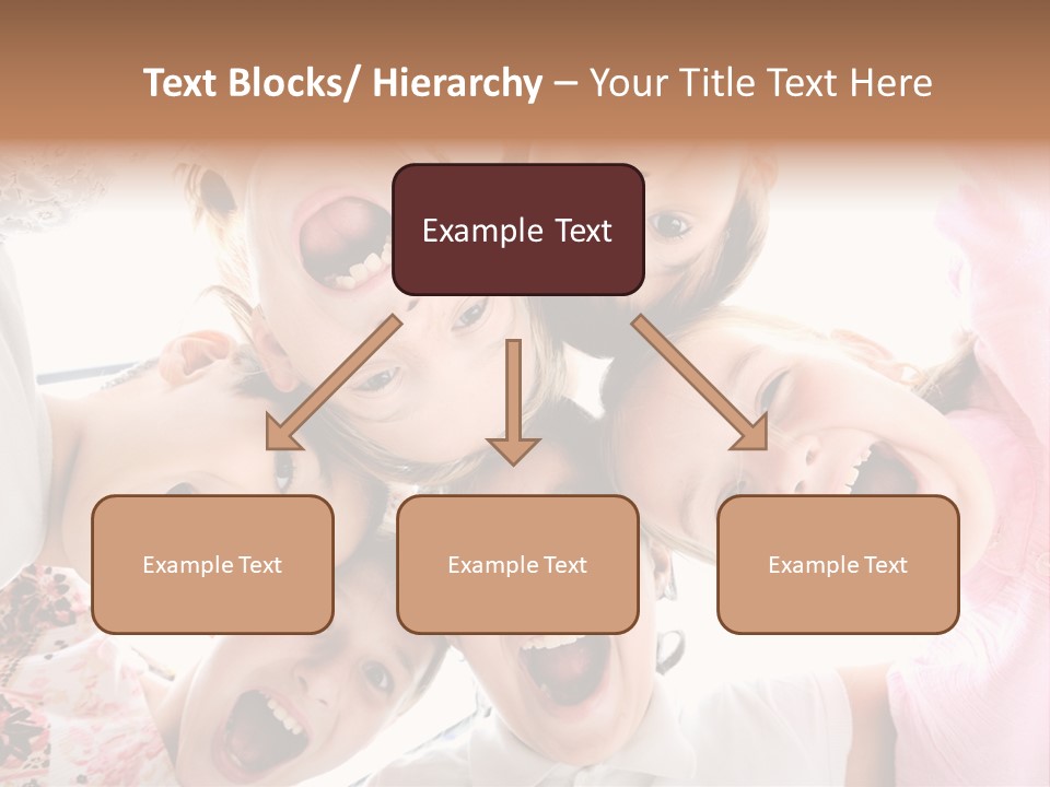 Company Children Happiness PowerPoint Template