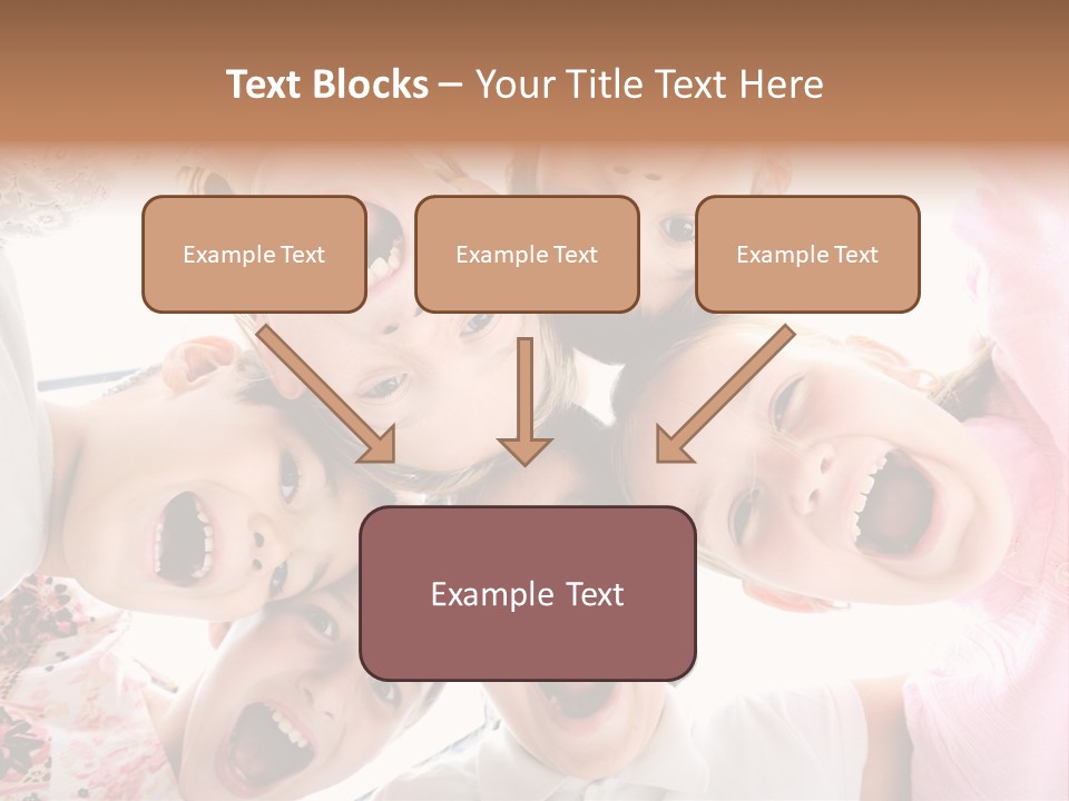 Company Children Happiness PowerPoint Template
