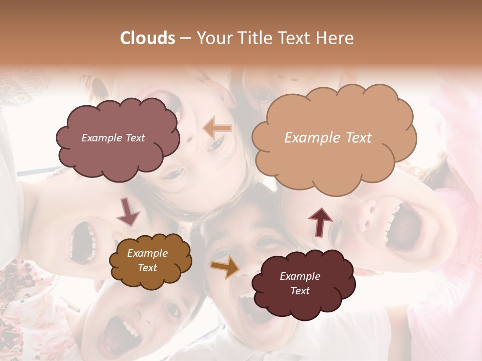 Company Children Happiness PowerPoint Template