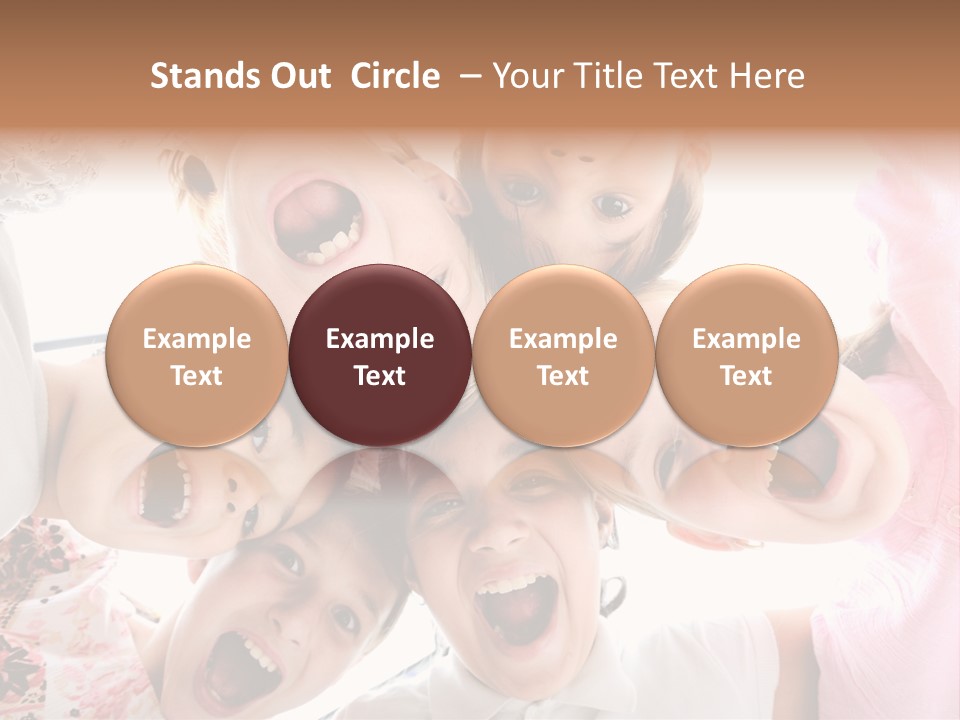 Company Children Happiness PowerPoint Template