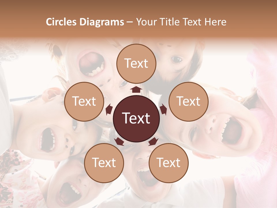 Company Children Happiness PowerPoint Template