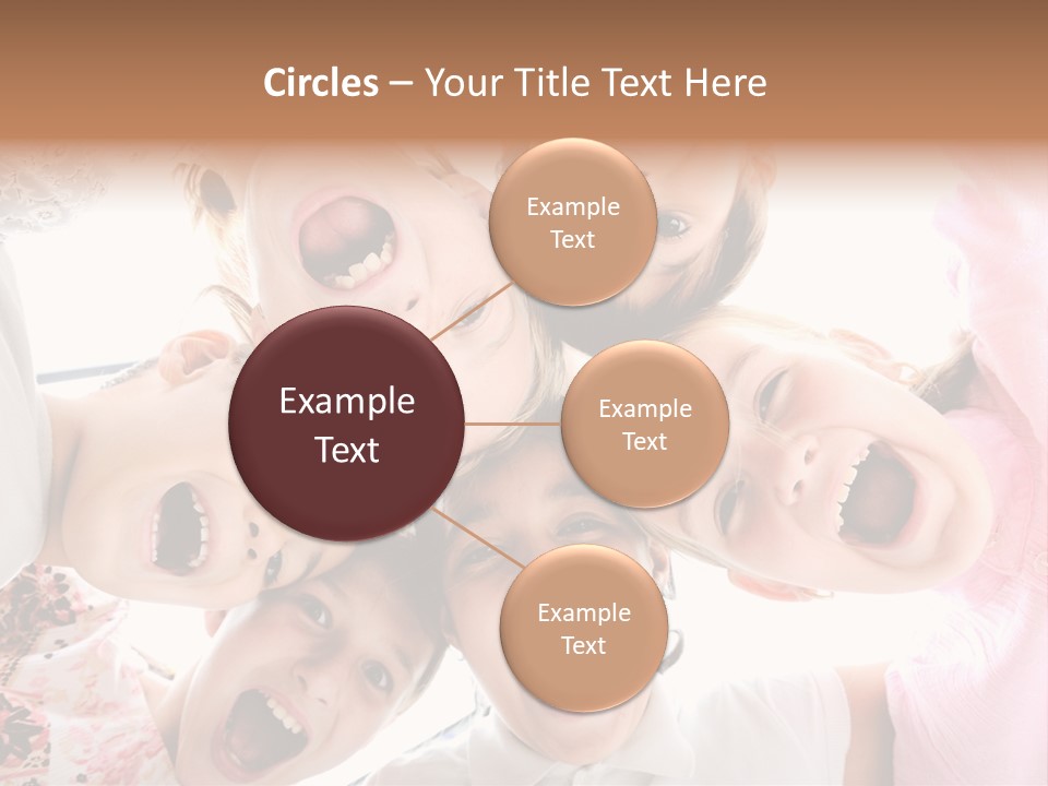 Company Children Happiness PowerPoint Template