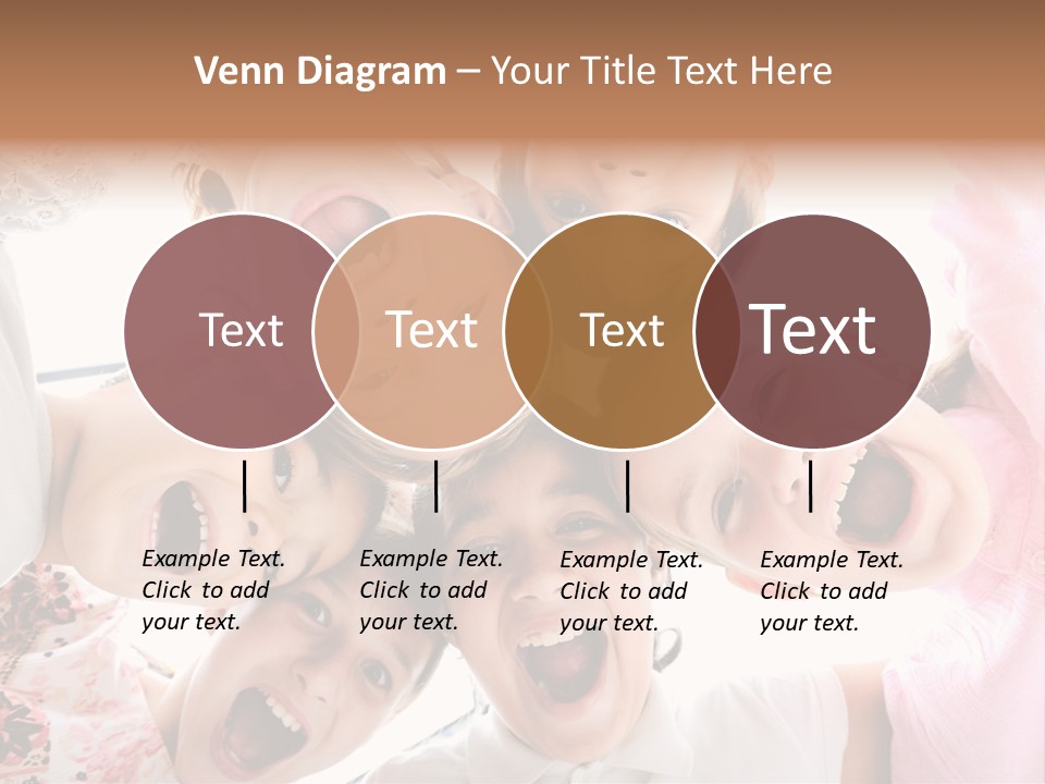 Company Children Happiness PowerPoint Template