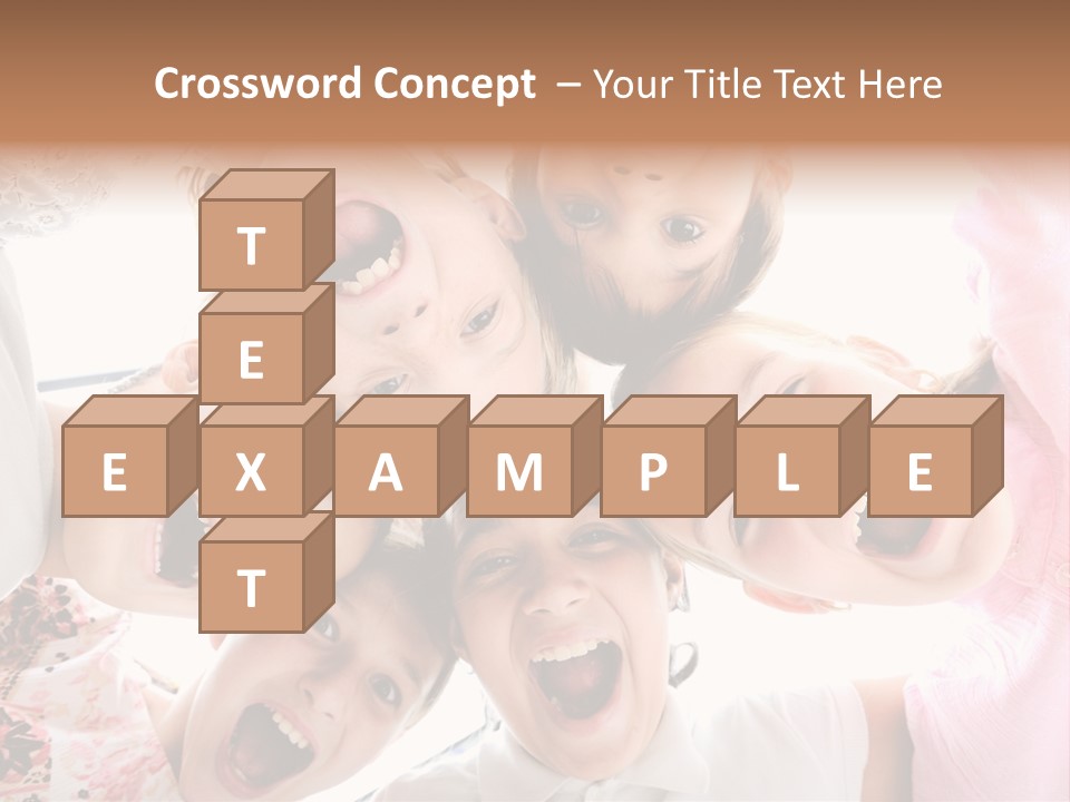 Company Children Happiness PowerPoint Template