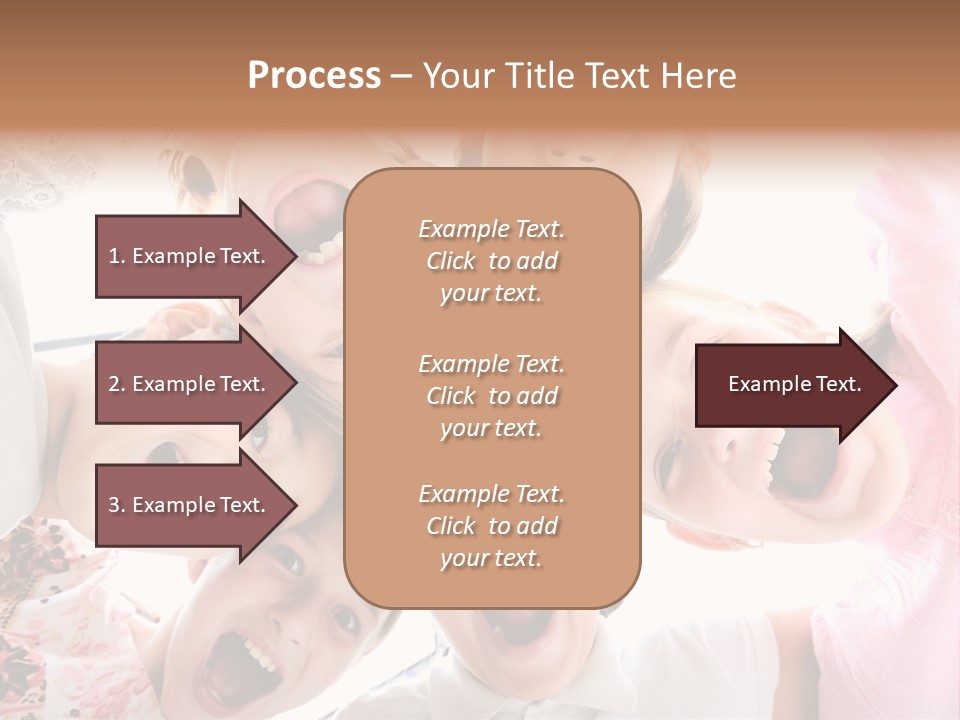 Company Children Happiness PowerPoint Template