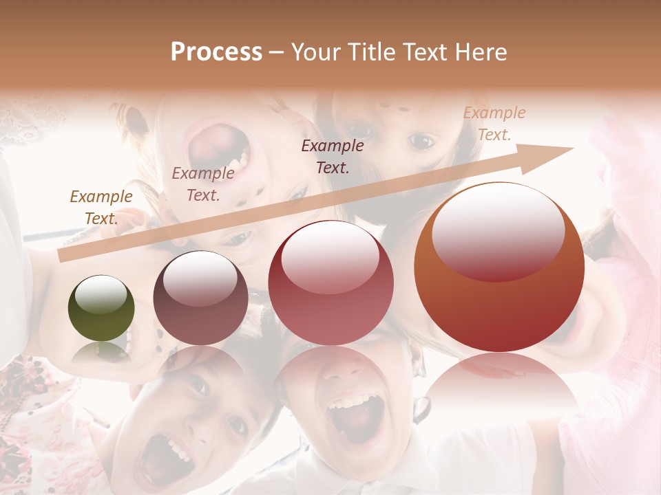 Company Children Happiness PowerPoint Template