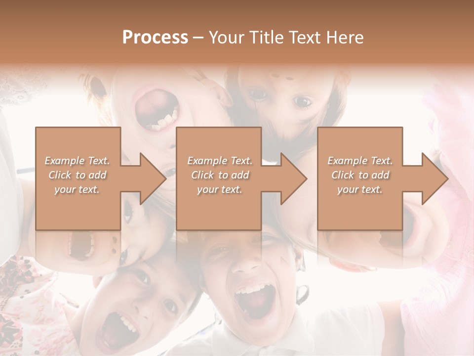 Company Children Happiness PowerPoint Template