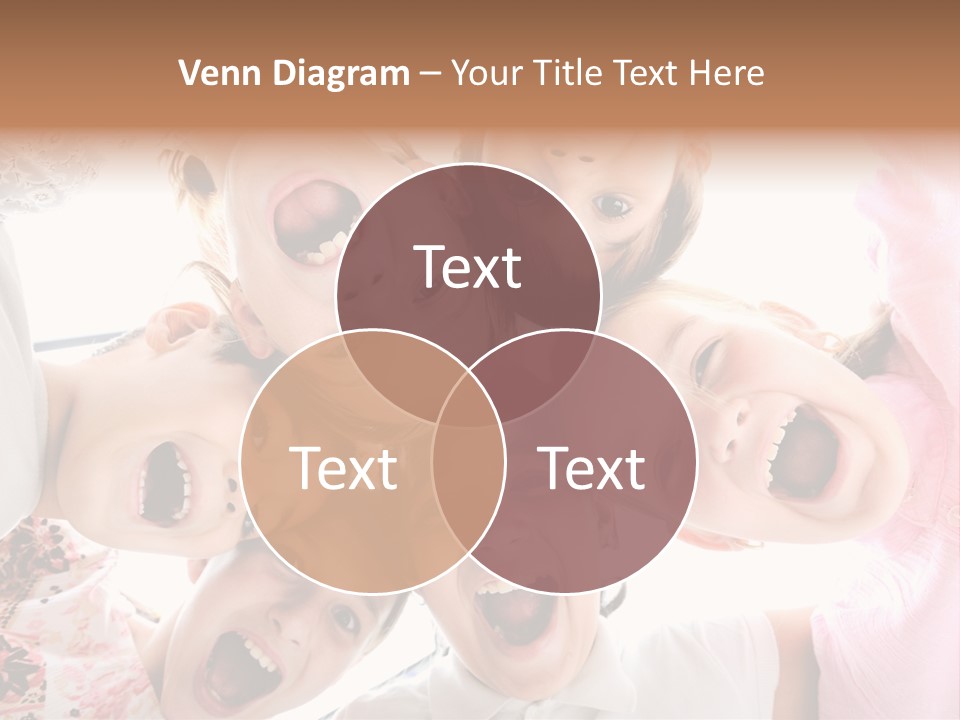 Company Children Happiness PowerPoint Template