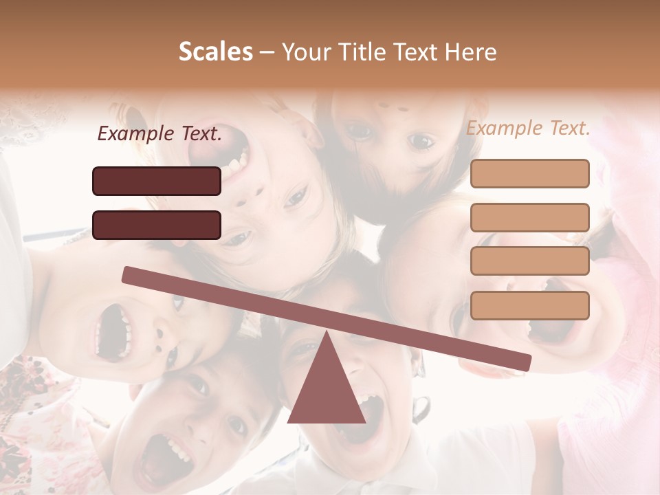 Company Children Happiness PowerPoint Template