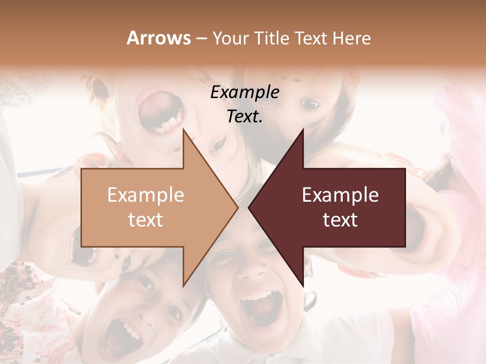 Company Children Happiness PowerPoint Template