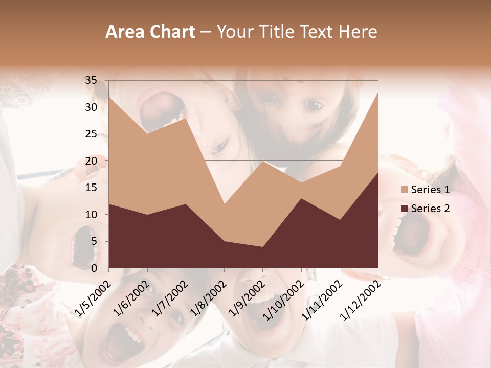 Company Children Happiness PowerPoint Template